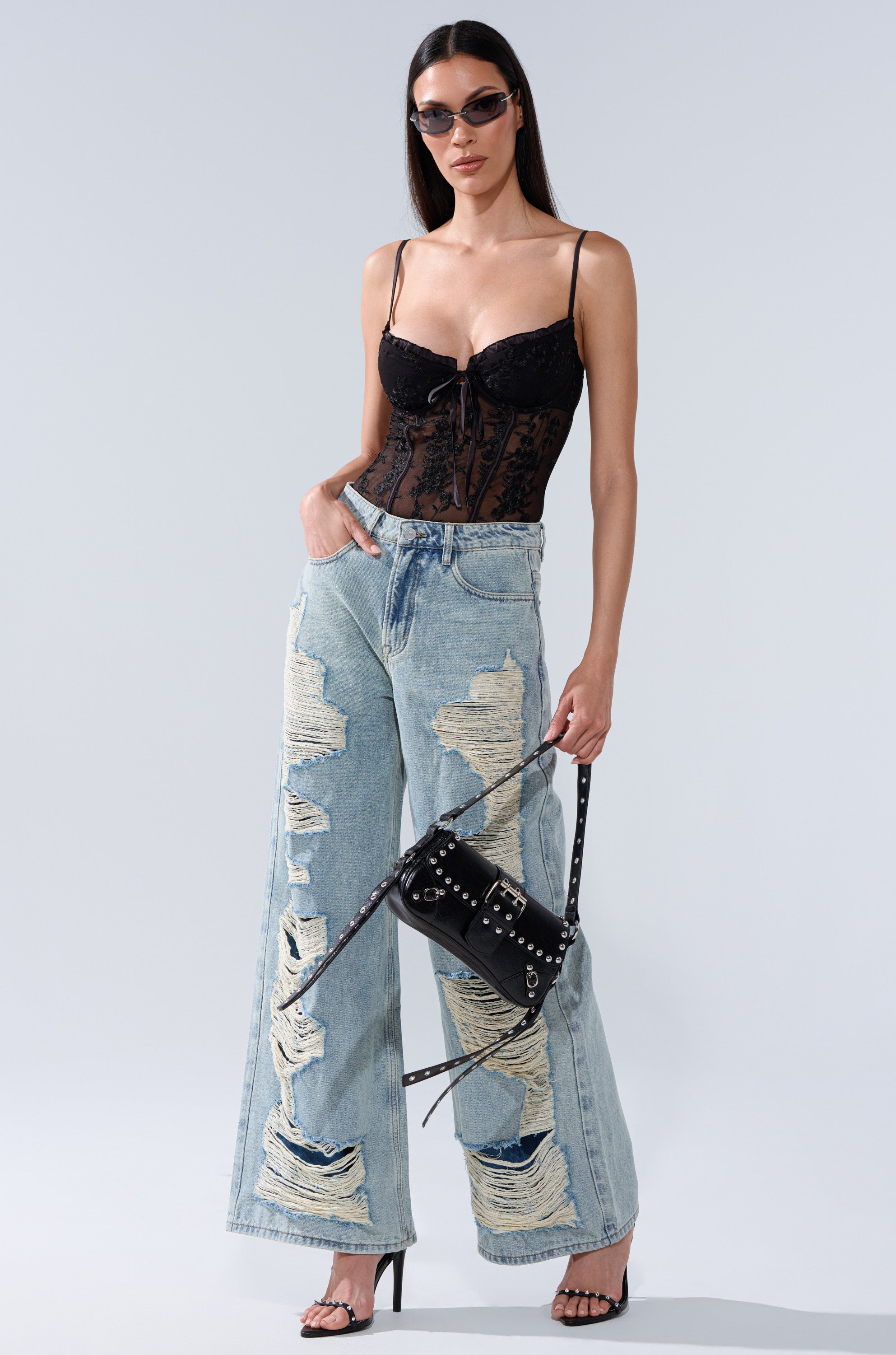 GOT YOUR ATTENTION LACE BODYSUIT