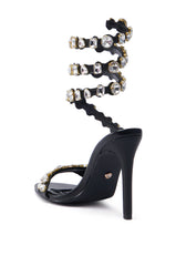 AZALEA WANG GRATIFIED BLACK SANDAL