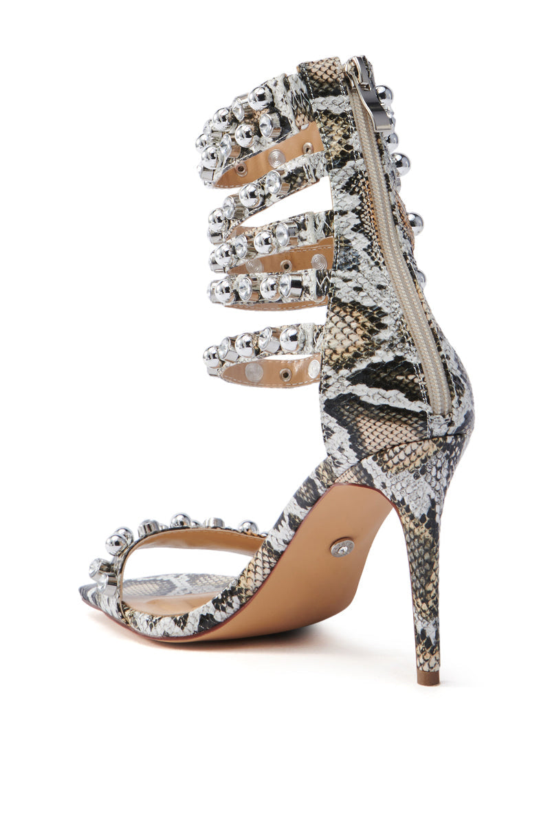 AZALEA WANG HARVEY MULTI SNAKE SANDAL