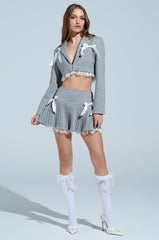 MARLEY LACE TRIM MINI SKIRT