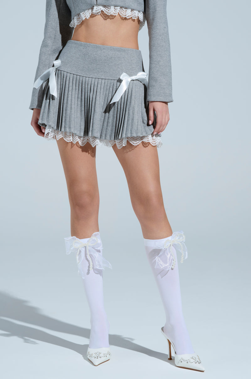 MARLEY LACE TRIM MINI SKIRT