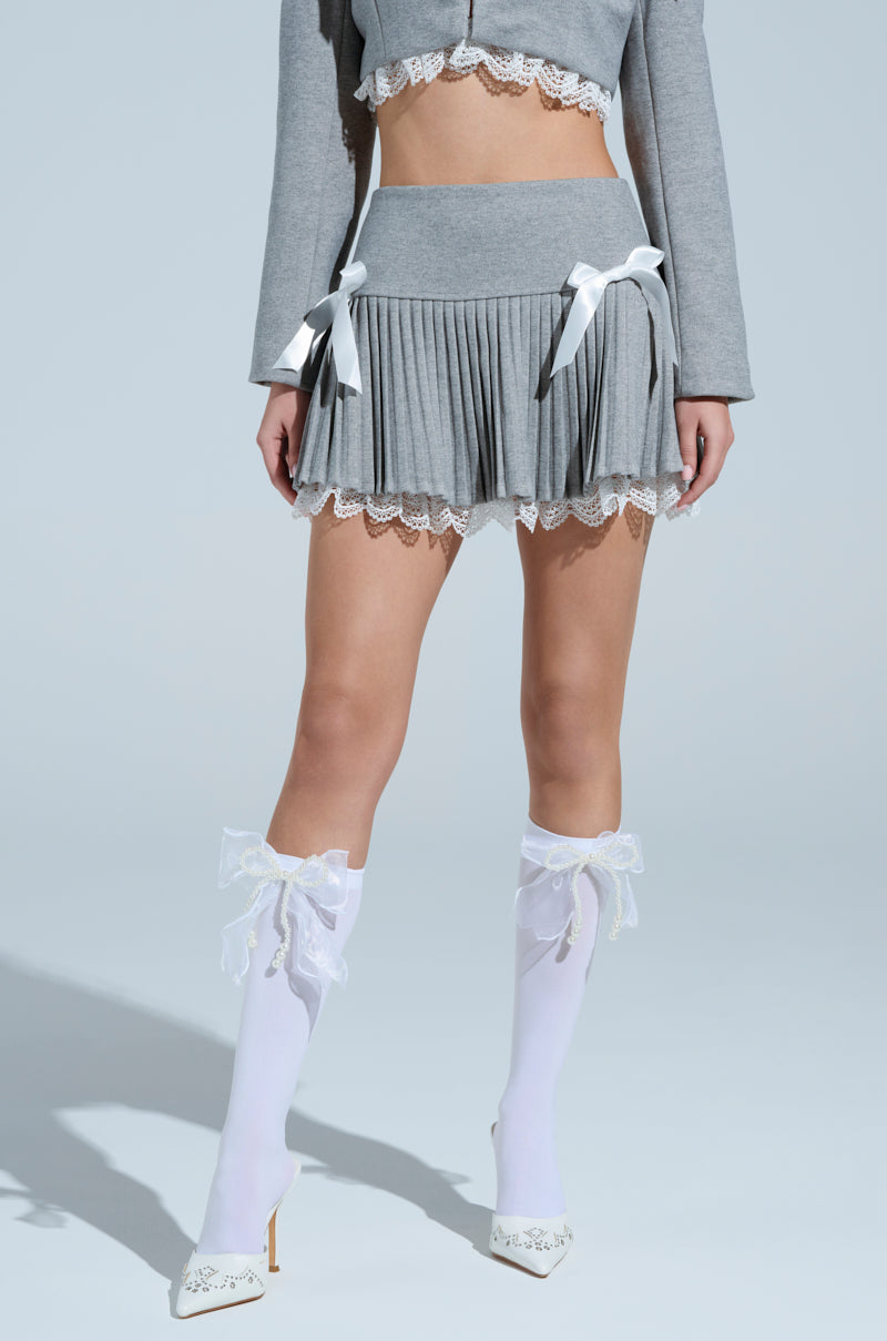 MARLEY LACE TRIM MINI SKIRT