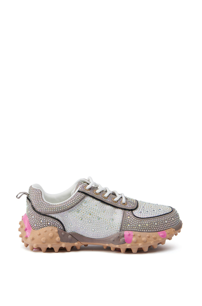 AZALEA WANG ISABEAU BROWN MULTI SNEAKER