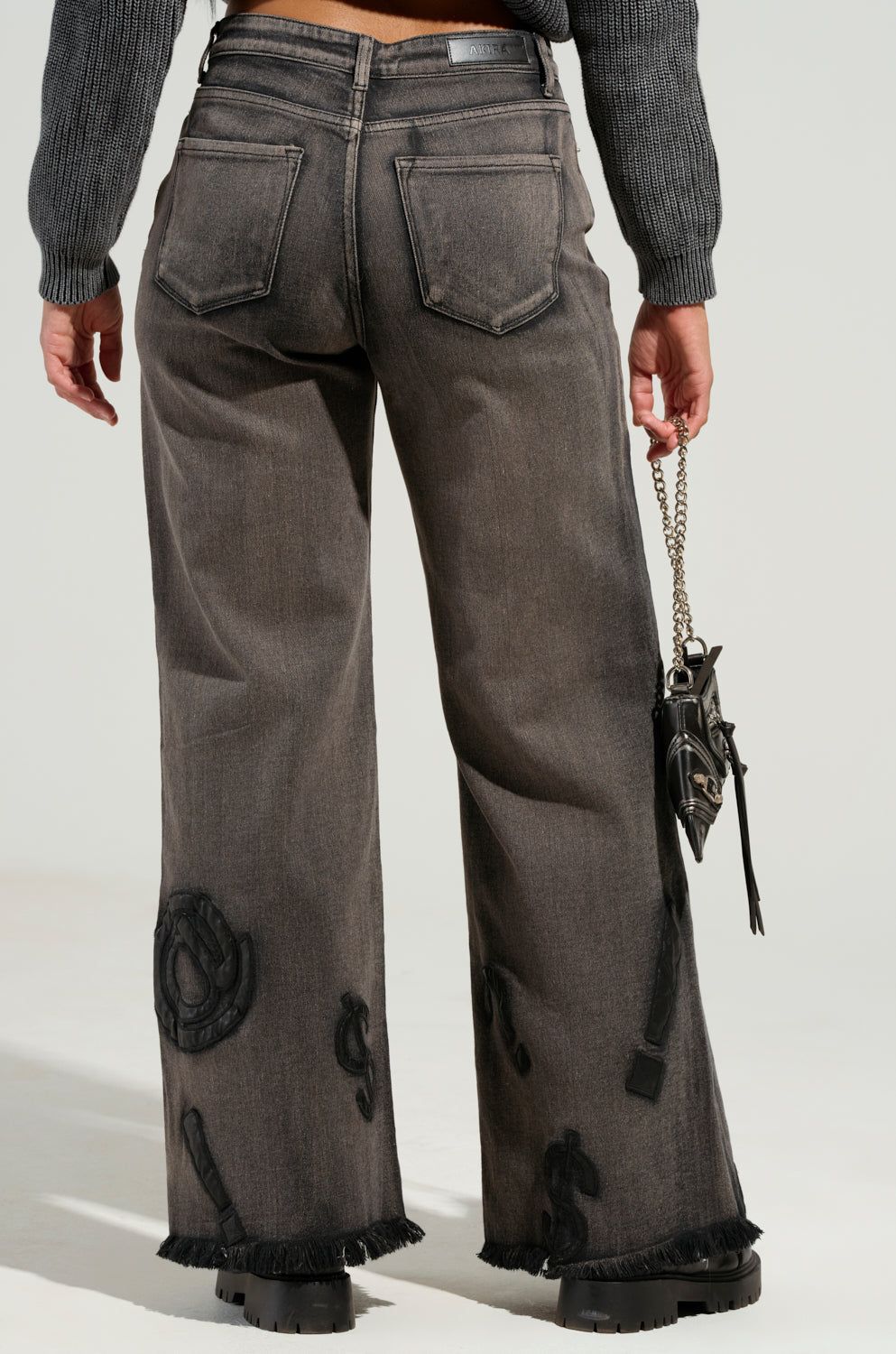 READ MY LIPS PATCHWORK DENIM JEANS