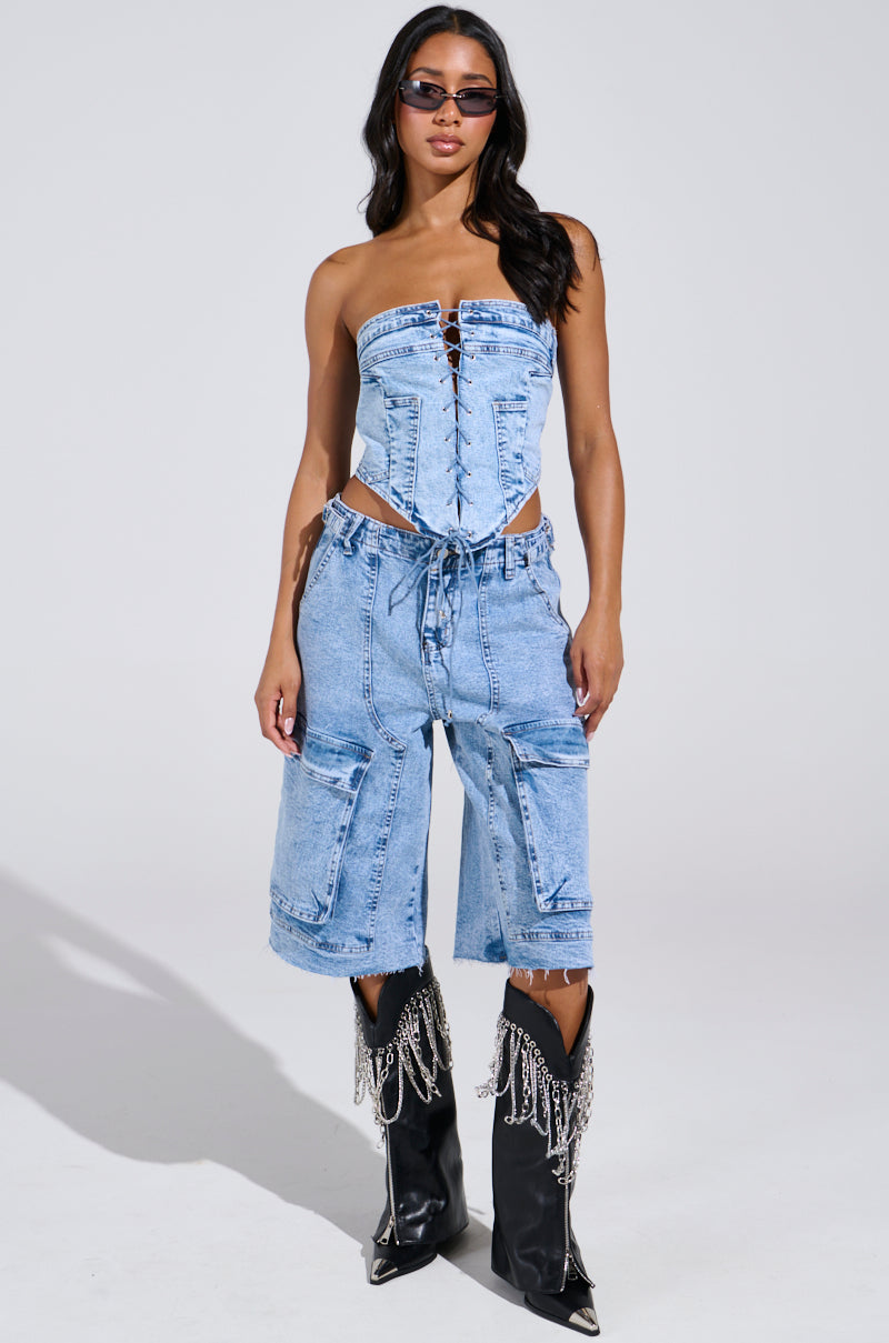 LANA DENIM JORT
