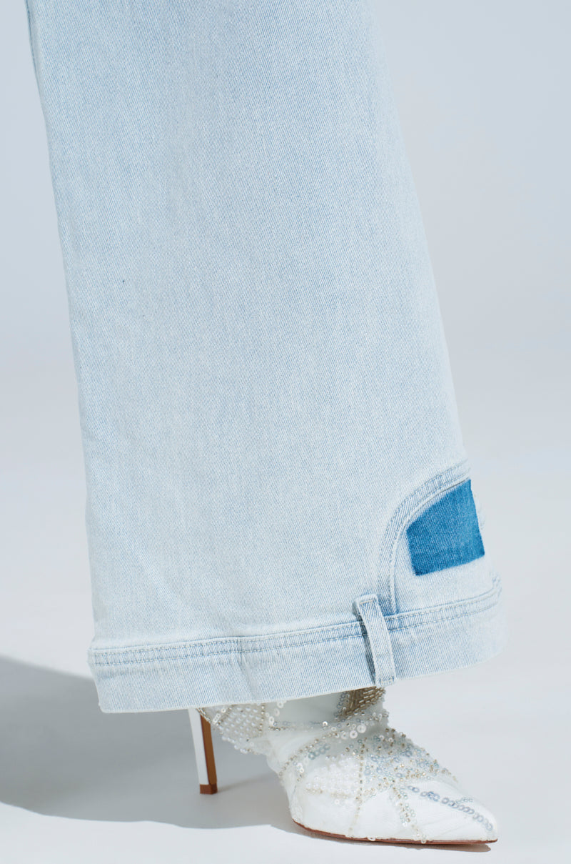 CHANGE OF PERSPECTIVE WIDE LEG DENIM PANTS