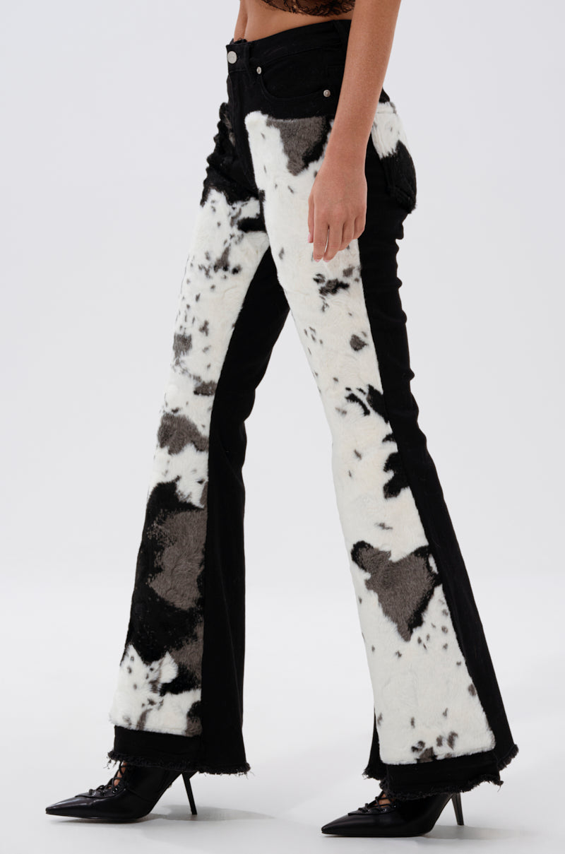 LETS GO TO THE RODEO BABY COW DENIM