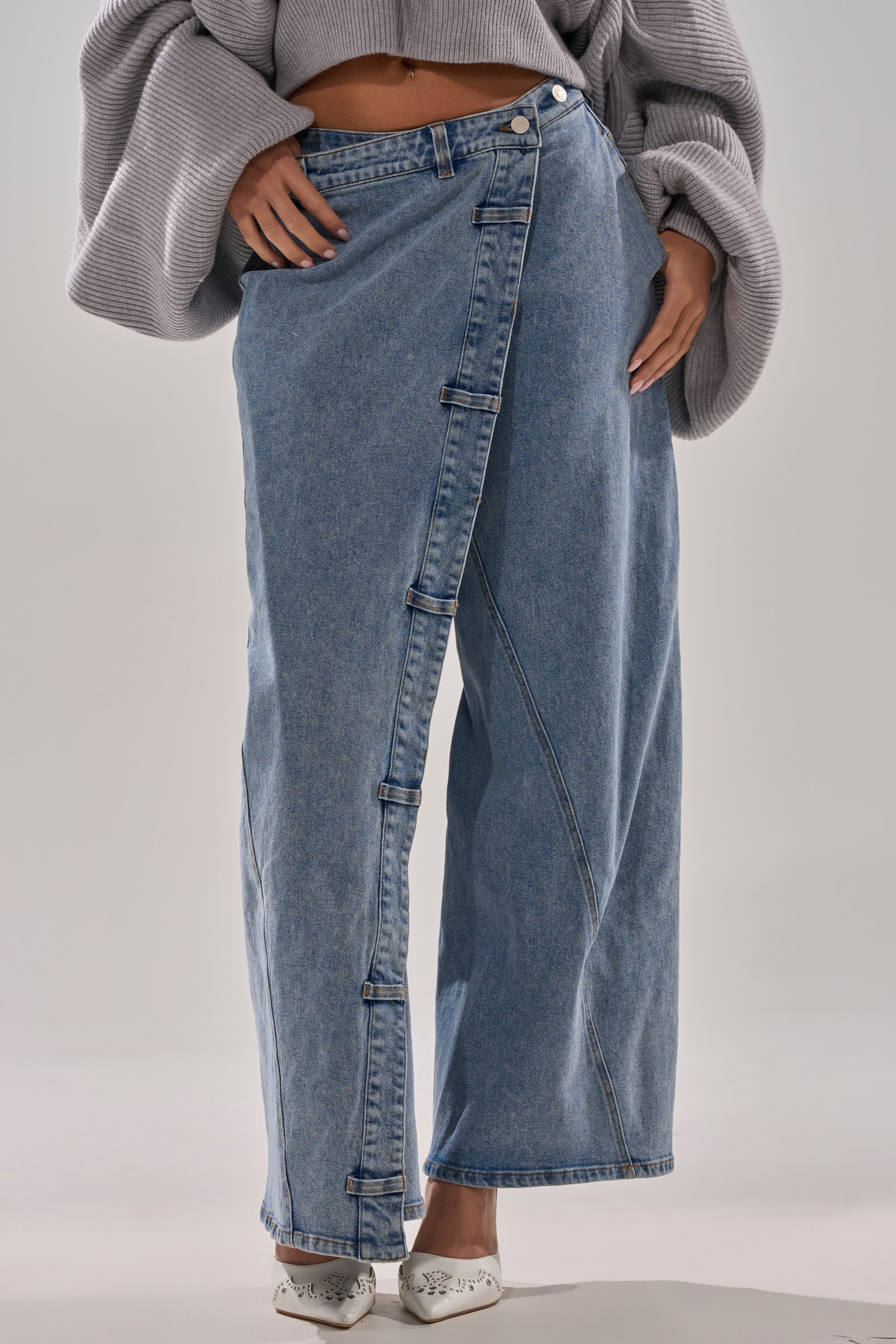 COVERED UP RELAXED DENIM PANT