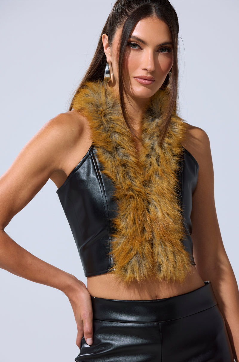 DONT TOUCH FUR BRALETTE