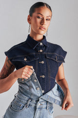 LILY DENIM BUTTON DOWN
