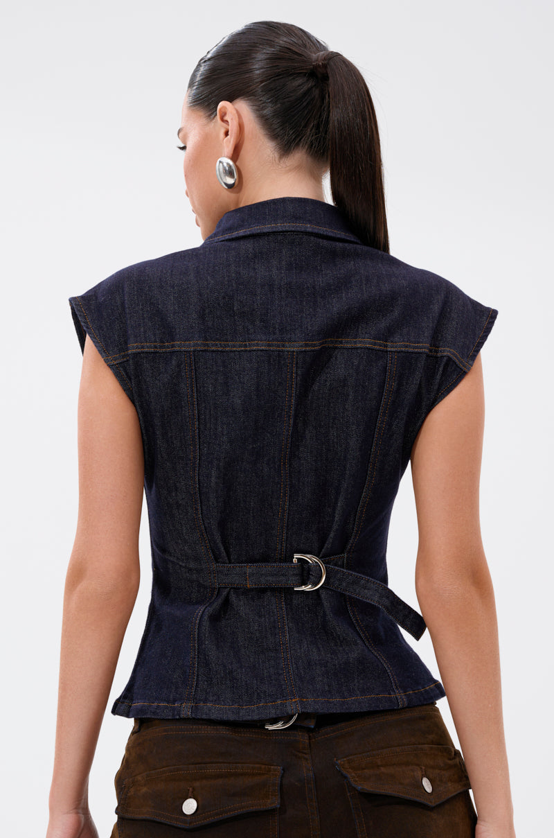 LILY DENIM BUTTON DOWN