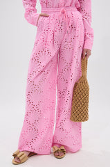 JORDAN EYELET PALAZZO PANT