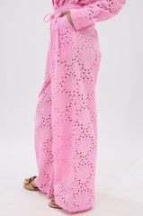 JORDAN EYELET PALAZZO PANT