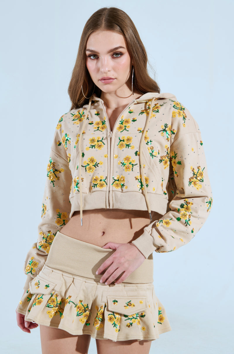ONE TOO MANY TIMES ZIP UP SWEATSHIRT