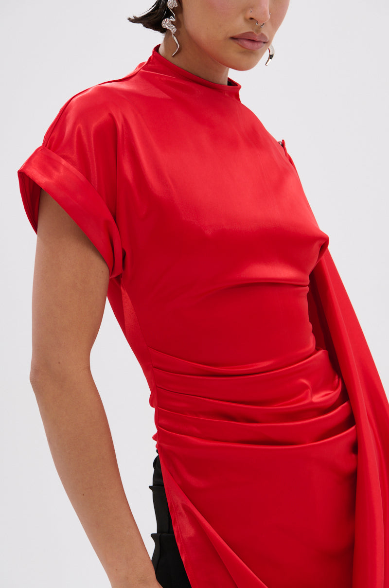 HILLARY SATIN BLOUSE