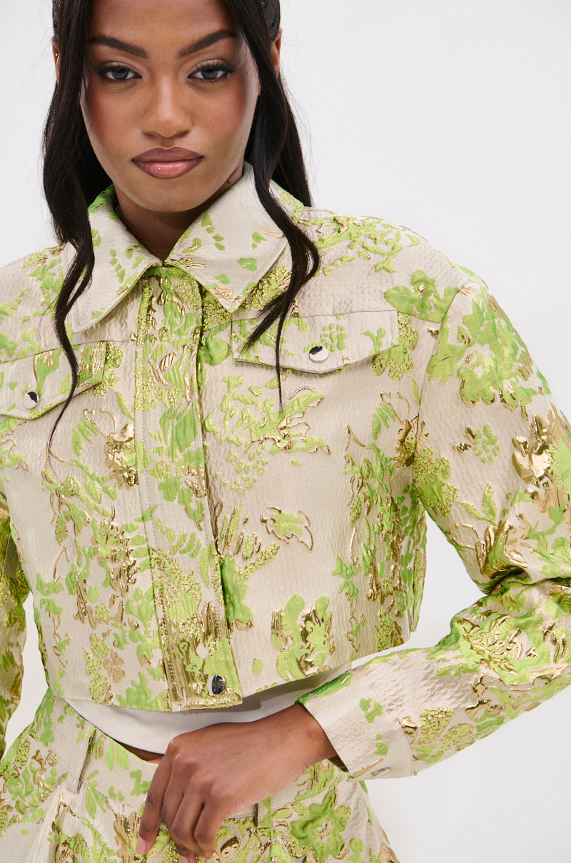HOT SHOT BROCADE BOMBER