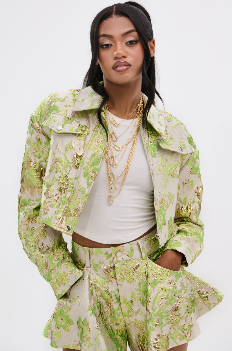 HOT SHOT BROCADE BOMBER