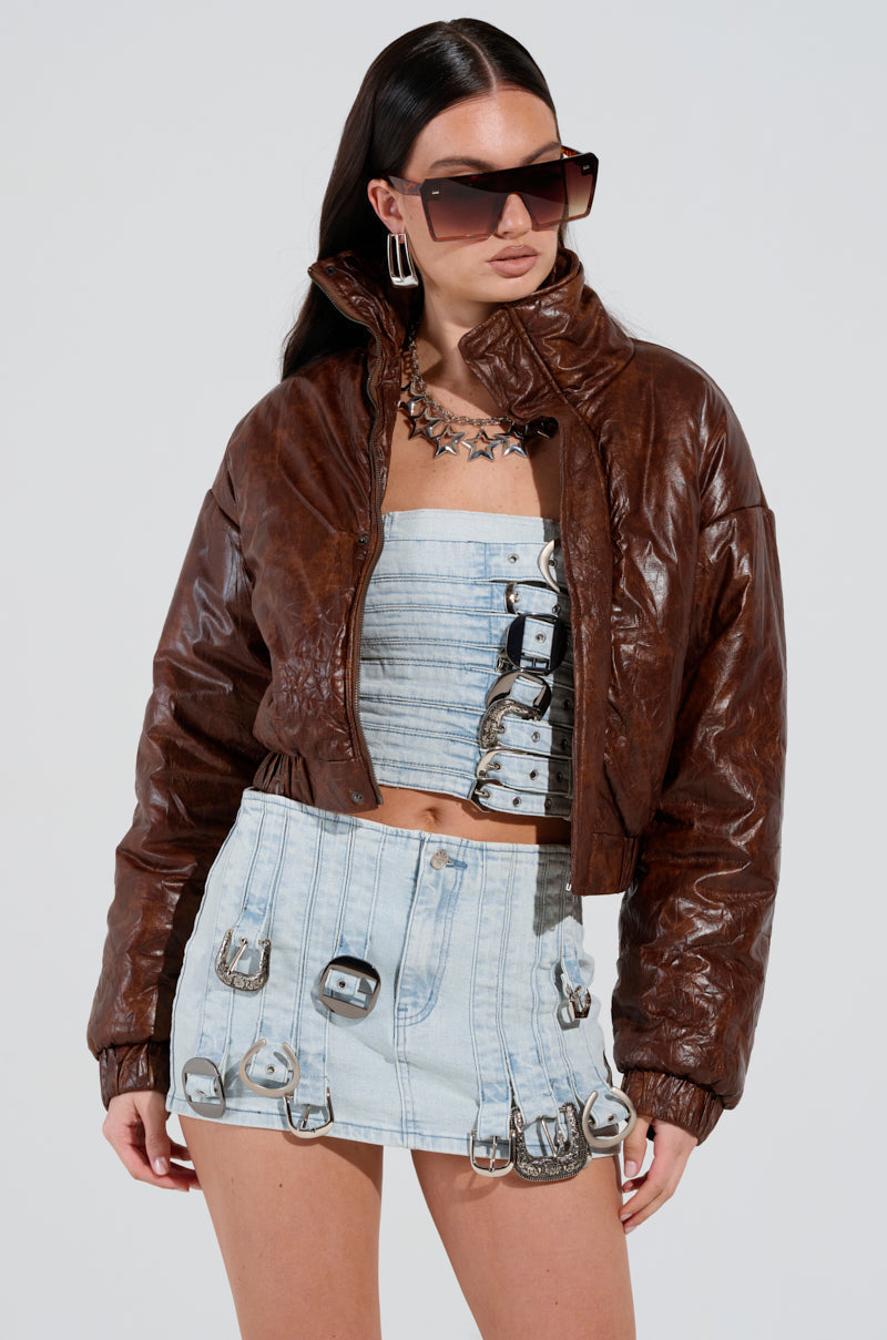 EYES OF THE NIGHT PUFFER JACKET
