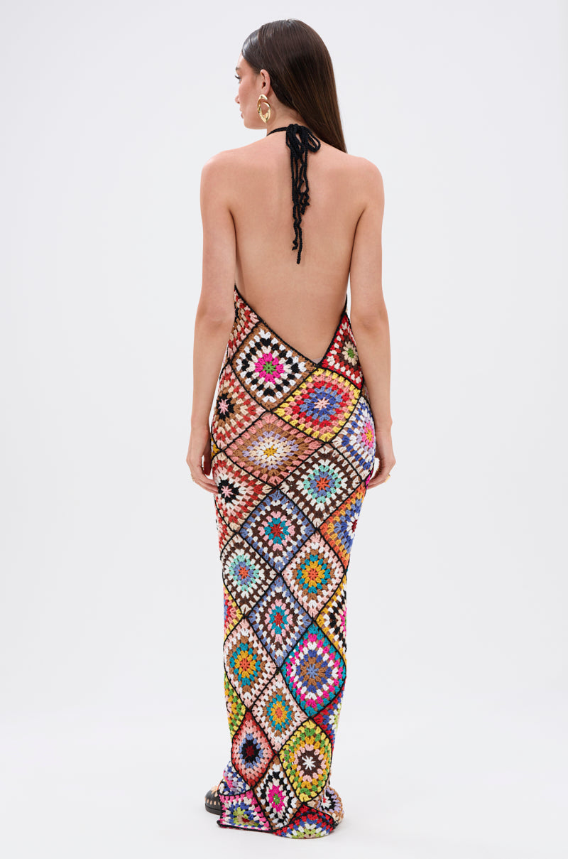 DONT LET ME GO CROCHET MAXI DRESS