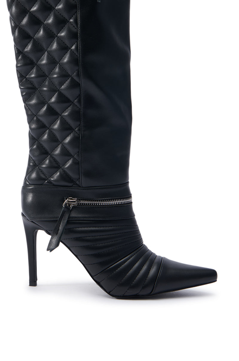 AZALEA WANG LYRICAL BLACK STILETTO BOOT
