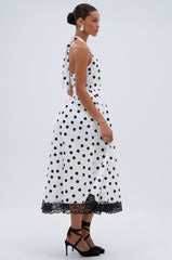 DOLLY POLKA DOT MIDI DRESS