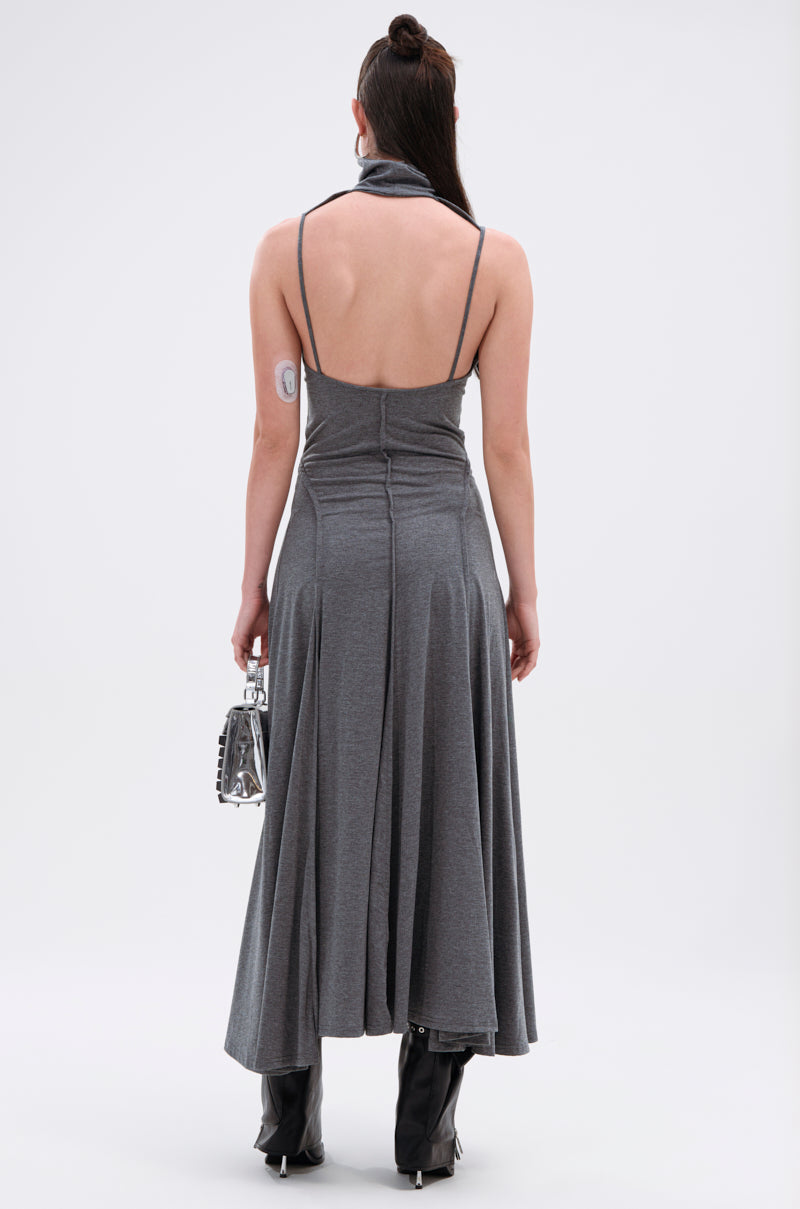 DONT GIVE UP MOCK NECK KNIT MAXI DRESS