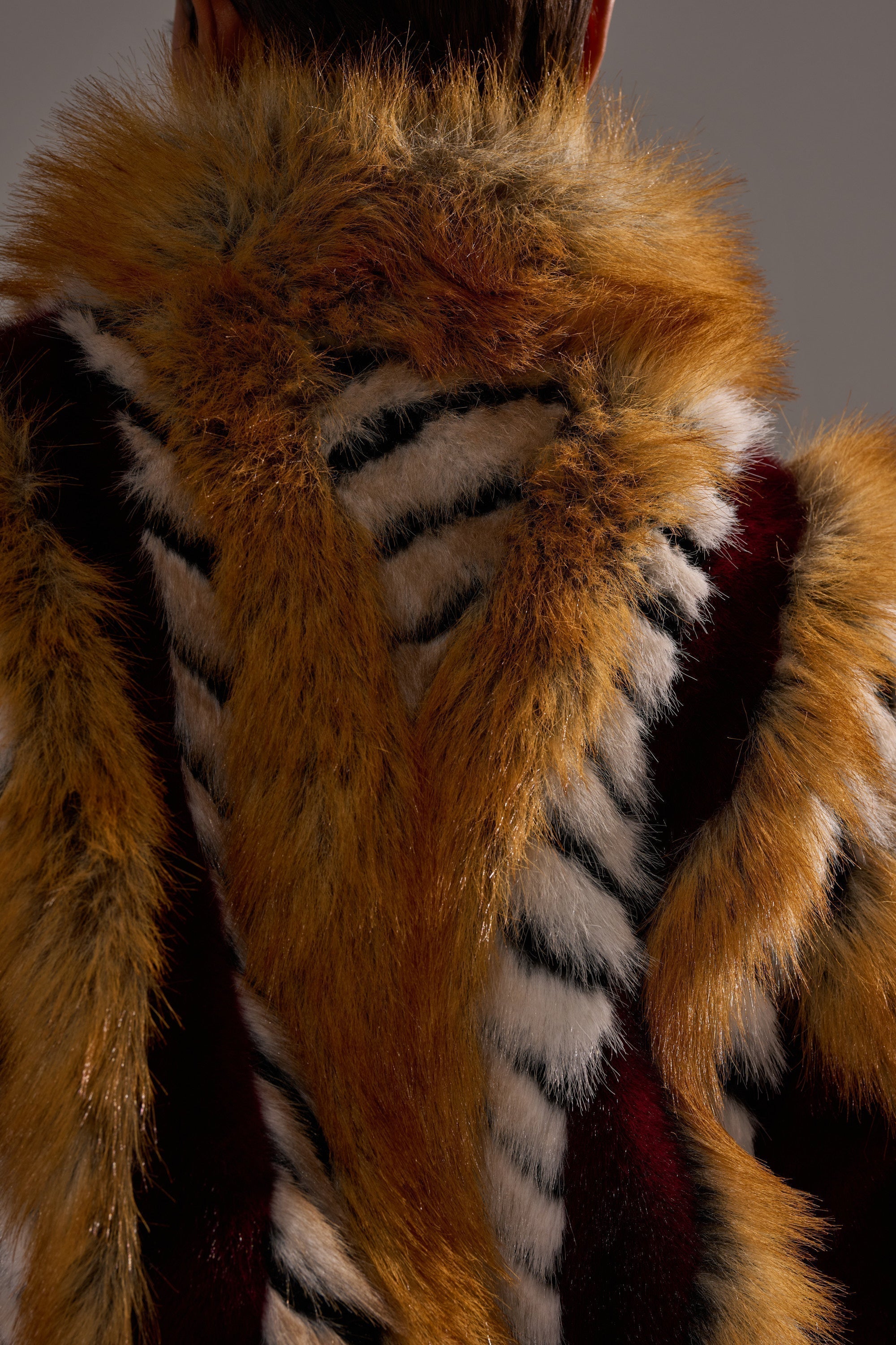 OLYMPIA PANELED FAUX FUR
