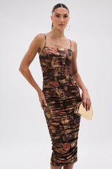HEAVEN SENT MESH MIDI DRESS