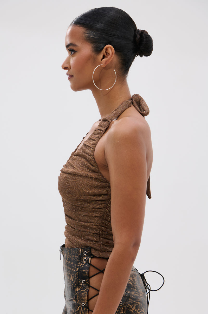 DEEP IN LOVE SLINKY HALTER NECK