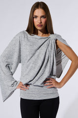 MARIAH COLD SHOULDER SWEATER