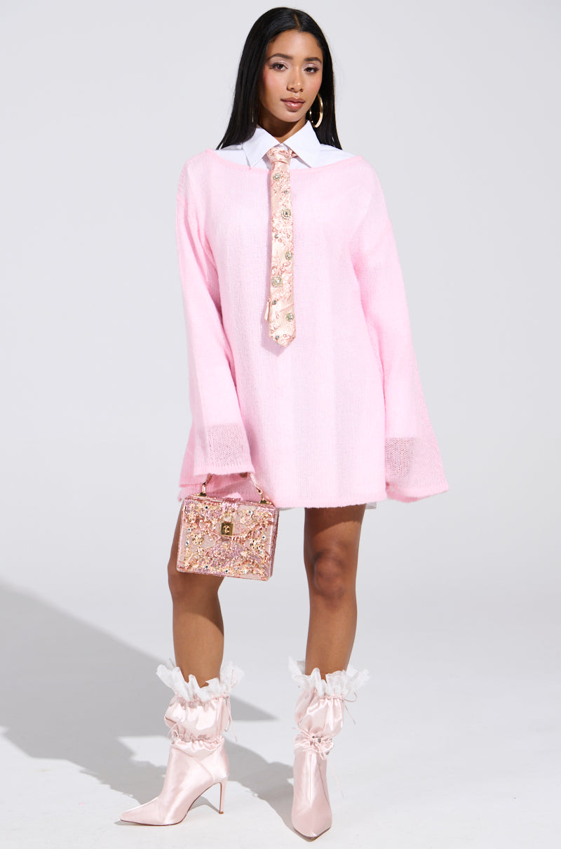 BE READY IN 5 SWEATER DRESS