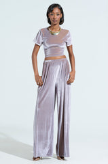 FEELS GOOD  WIDE LEG VELVET PANT