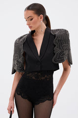 JUST WATCH EMBELLISHED CAPE