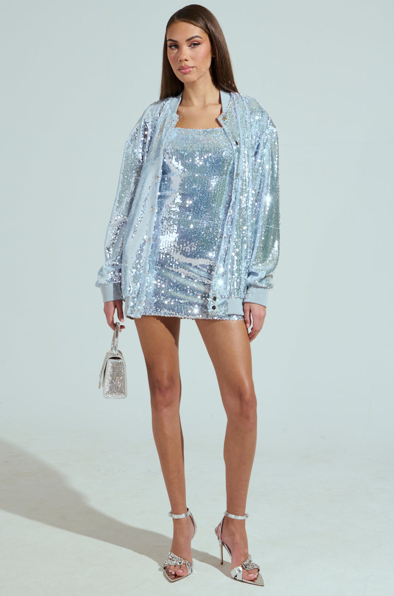 MA CHERIE SEQUIN MINI DRESS