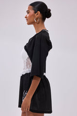 BOUNCE BACK CORSET JERSEY DRESS