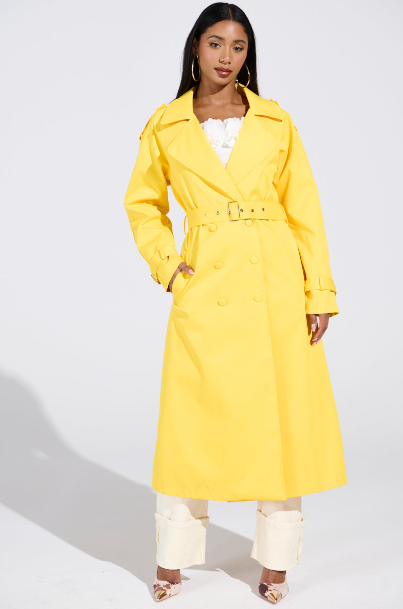 NEW YORK MINUTE TRENCH IN YELLOW