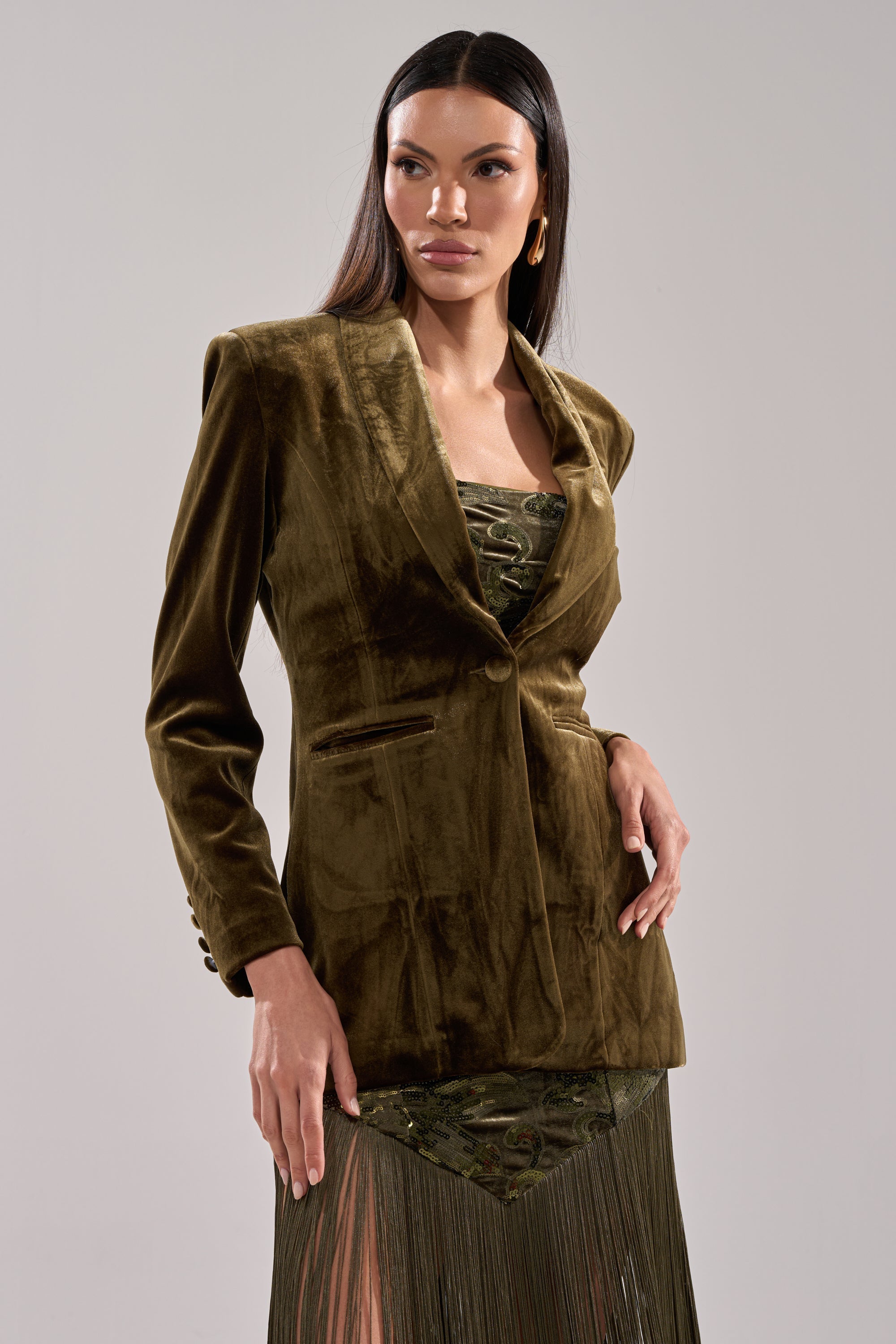 DIRTY MARTINI VELVET BLAZER