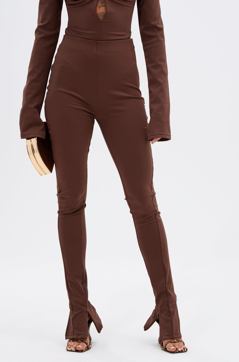 LUX LIFE SEAMLESS LEGGING IN BROWN