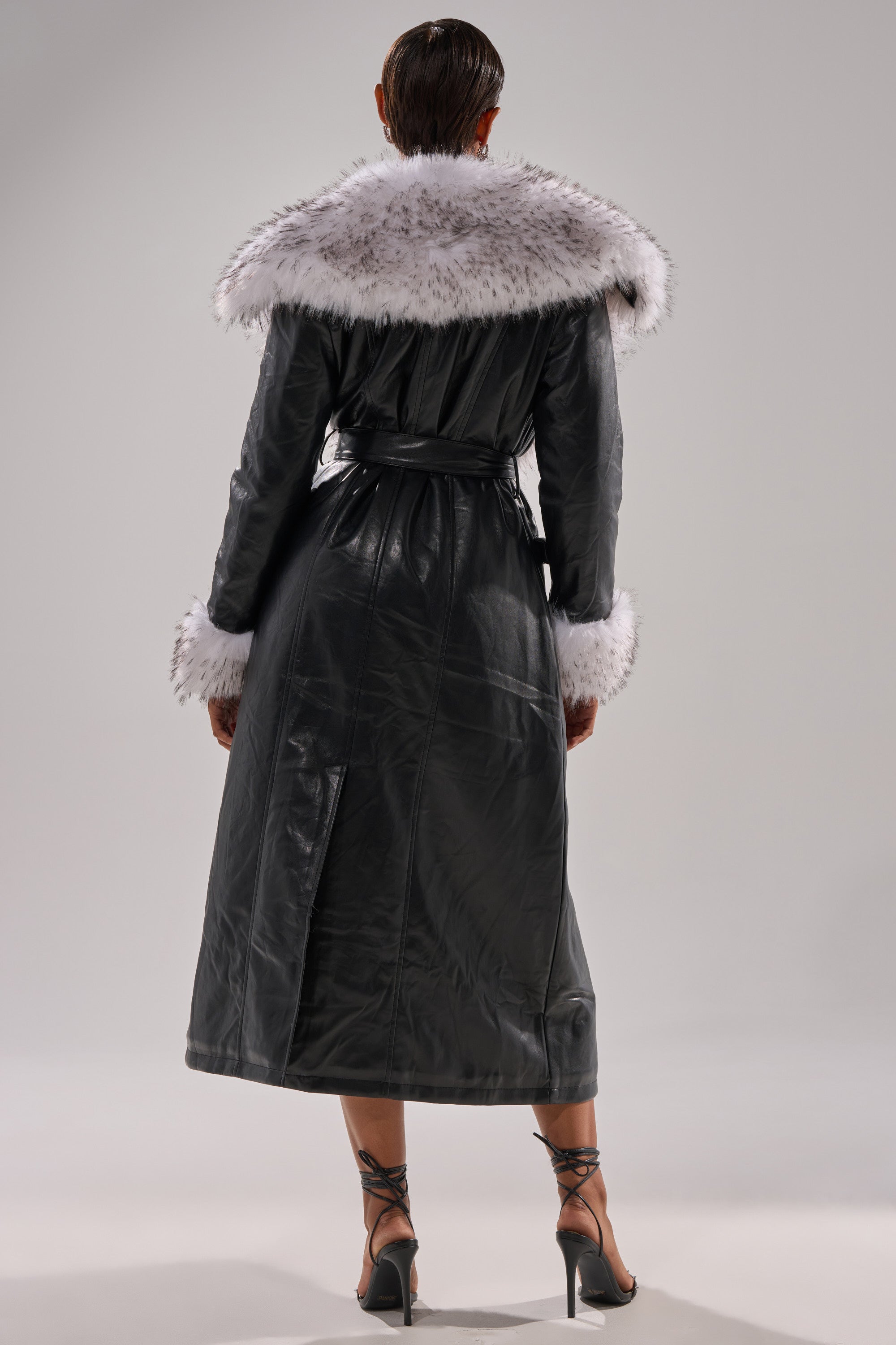 FIONA BUTTER LUXE FUR TRIM TRENCH