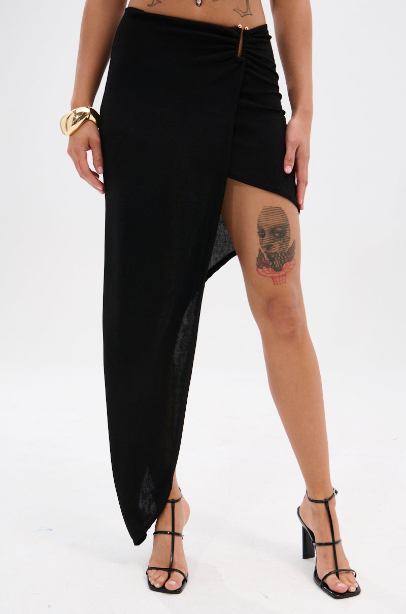 KYLIE SLINKY MIDI SKIRT