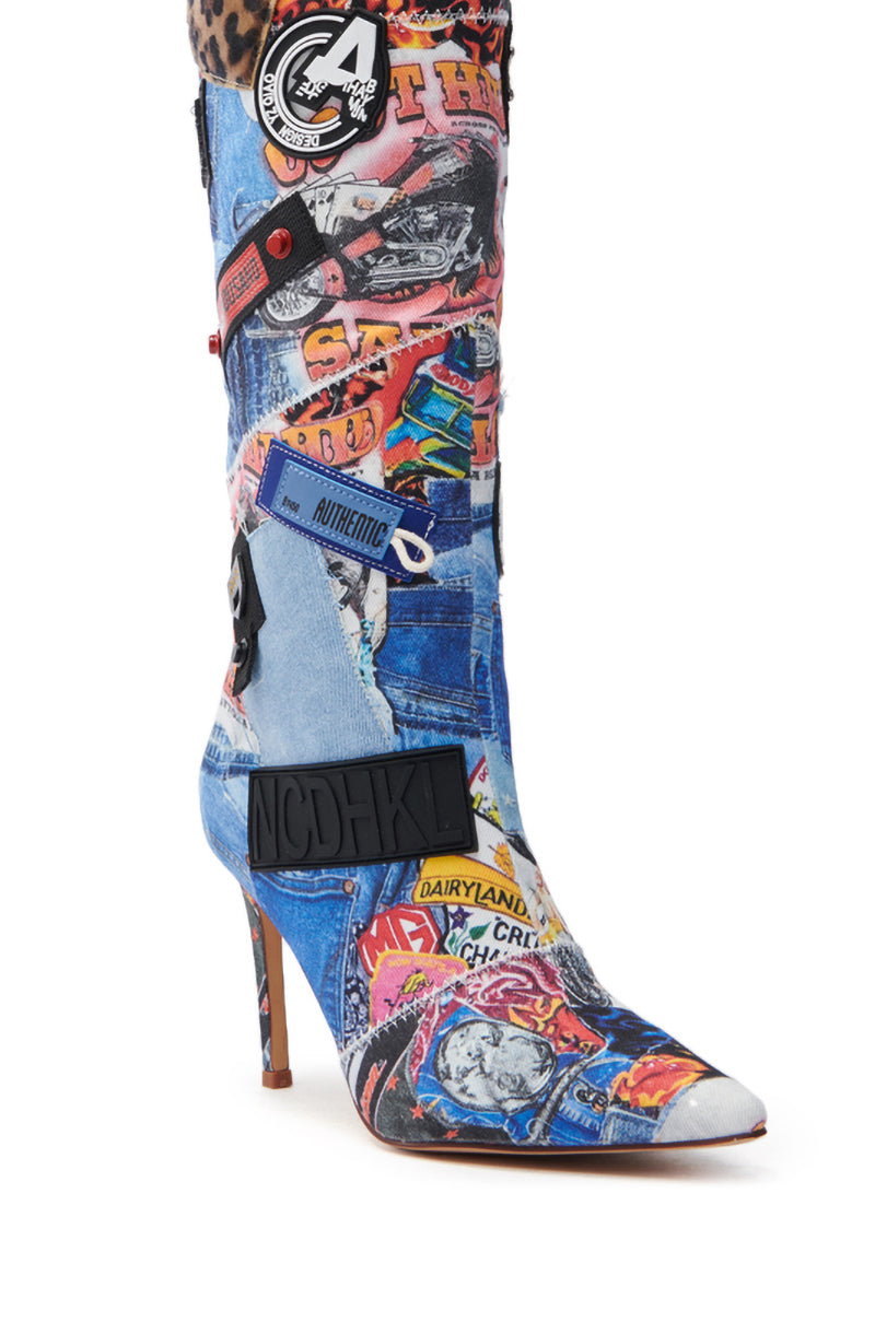 AZALEA WANG SYLRILA MULTI ABSTRACT BOOT