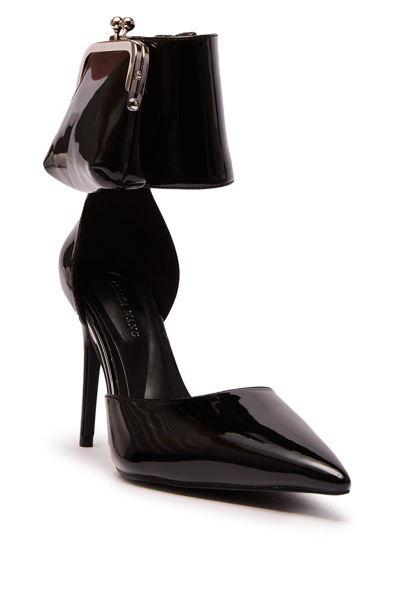 AZALEA WANG TZIVA BLACK COIN PURSE PUMP