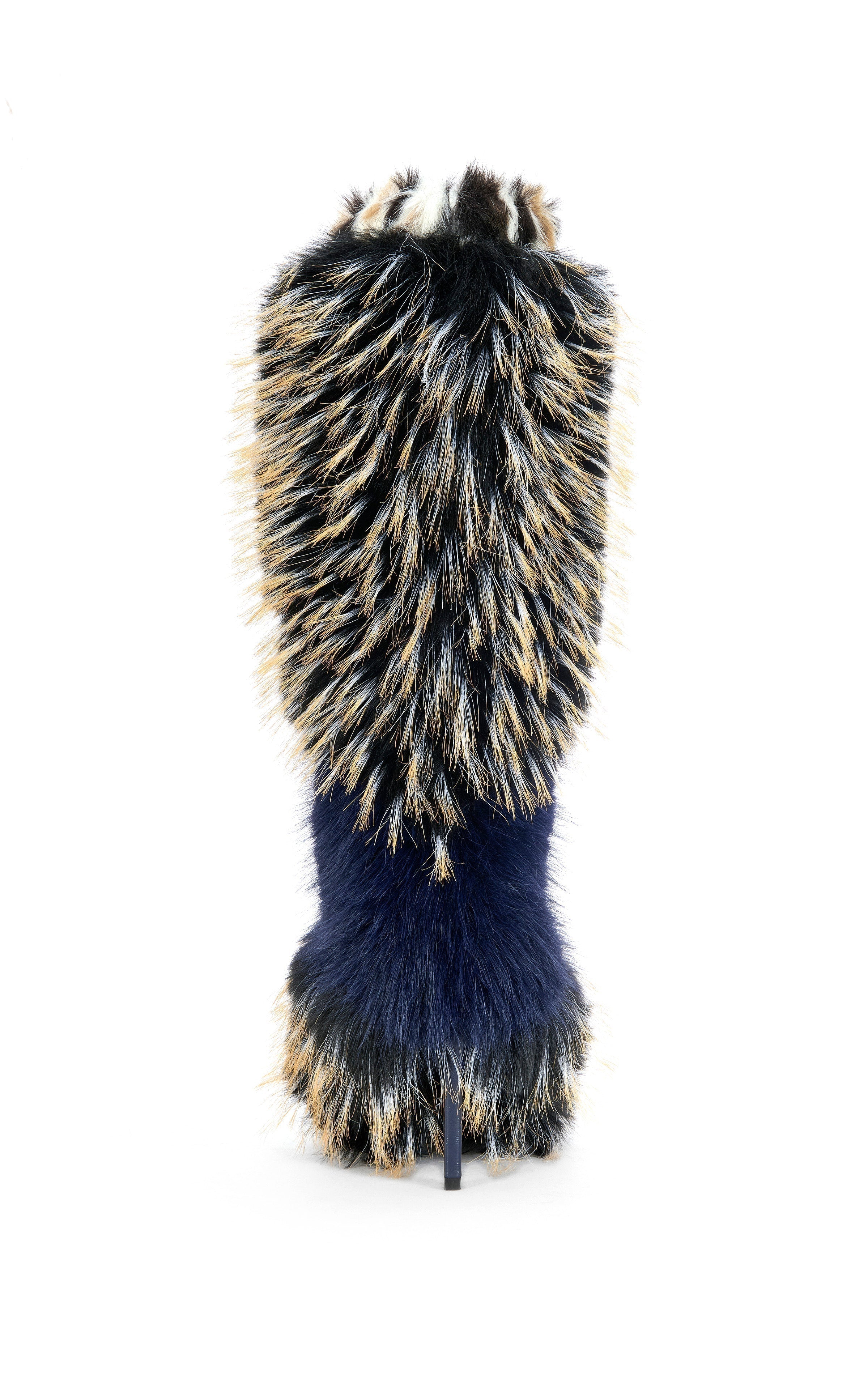 AZALEA WANG UPENDO NAVY MULTI FUR BOOT