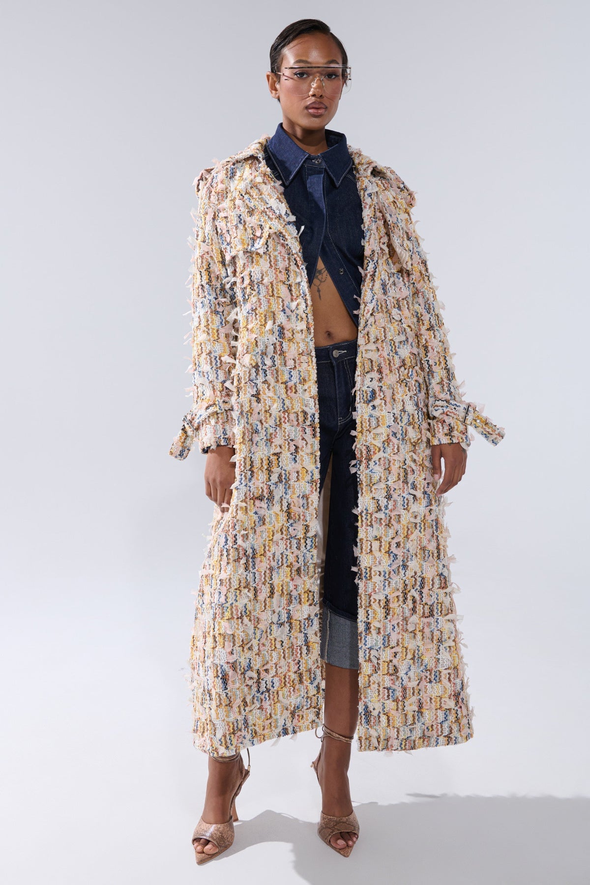 RHODES TEXTURED TRENCH