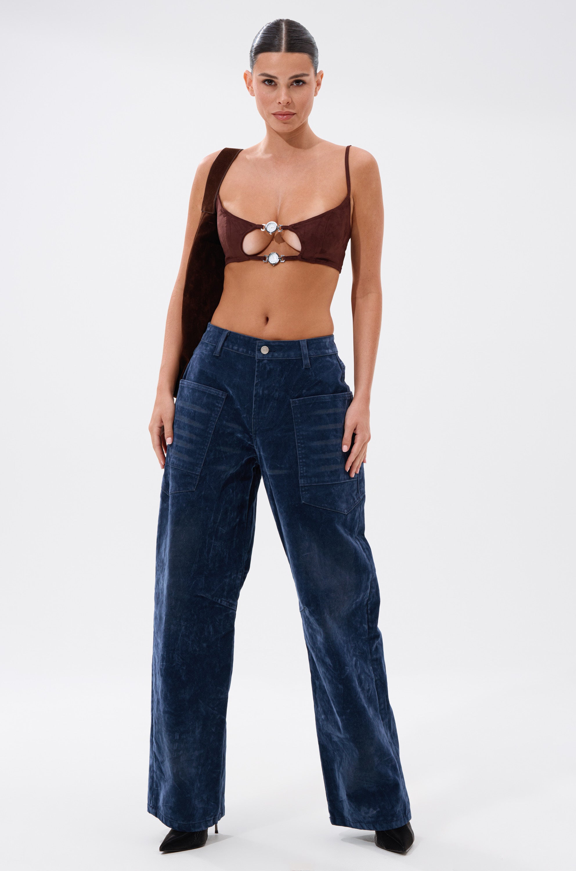 READ BETWEEN THE LINES CLOCK BRALETTE