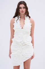ONE OF ONE BANDAGE MINI DRESS IN WHITE