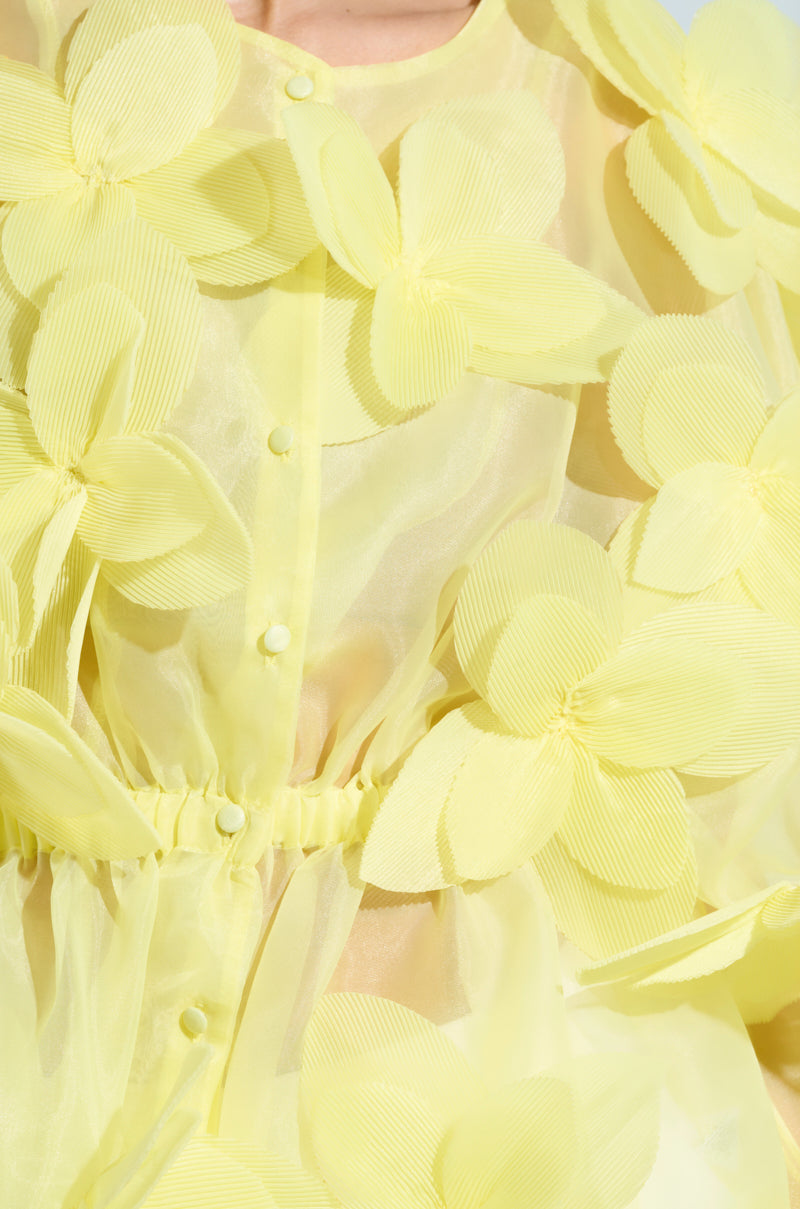 BLOOM BLOUSE IN BABY YELLOW
