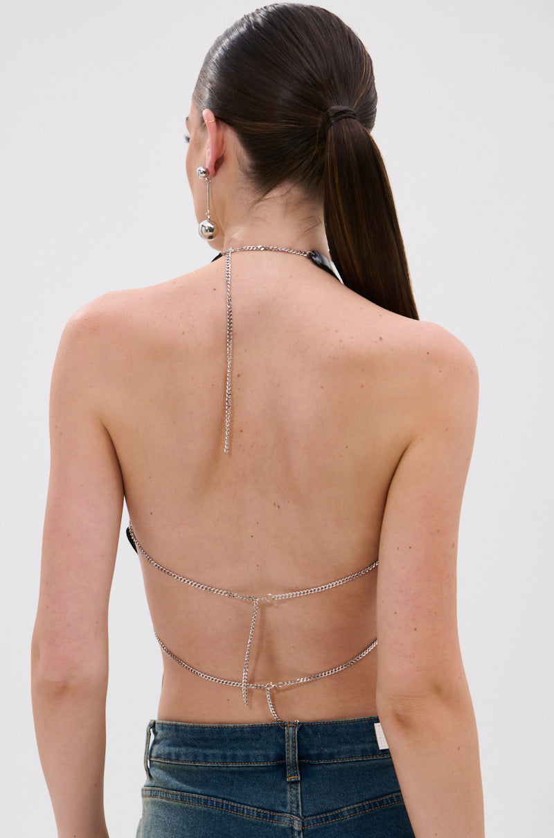 MASTERPIECE OPEN BACK HALTER TOP