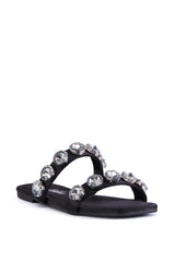 ANNICE BLACK GEM EMBELLISHED SANDAL