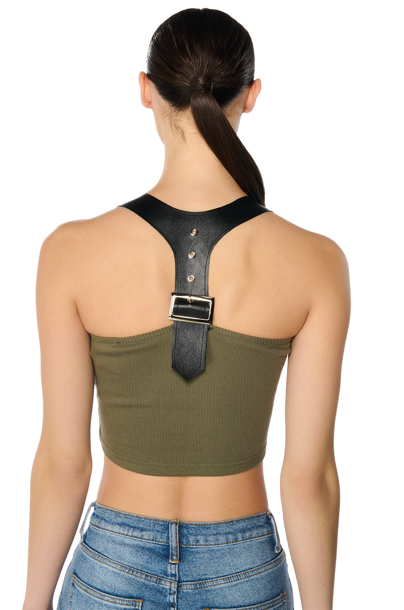 ARLO BUCKLE DETAIL REVERSIBLE TANK
